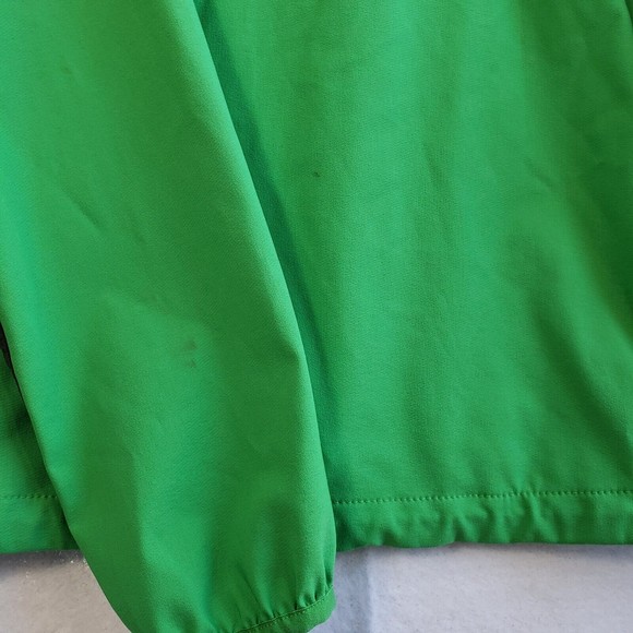 North Face Jacket Men's Apex Green Soft Shell Full Zip Size Medium Gray Logo - Picture 8 of 15